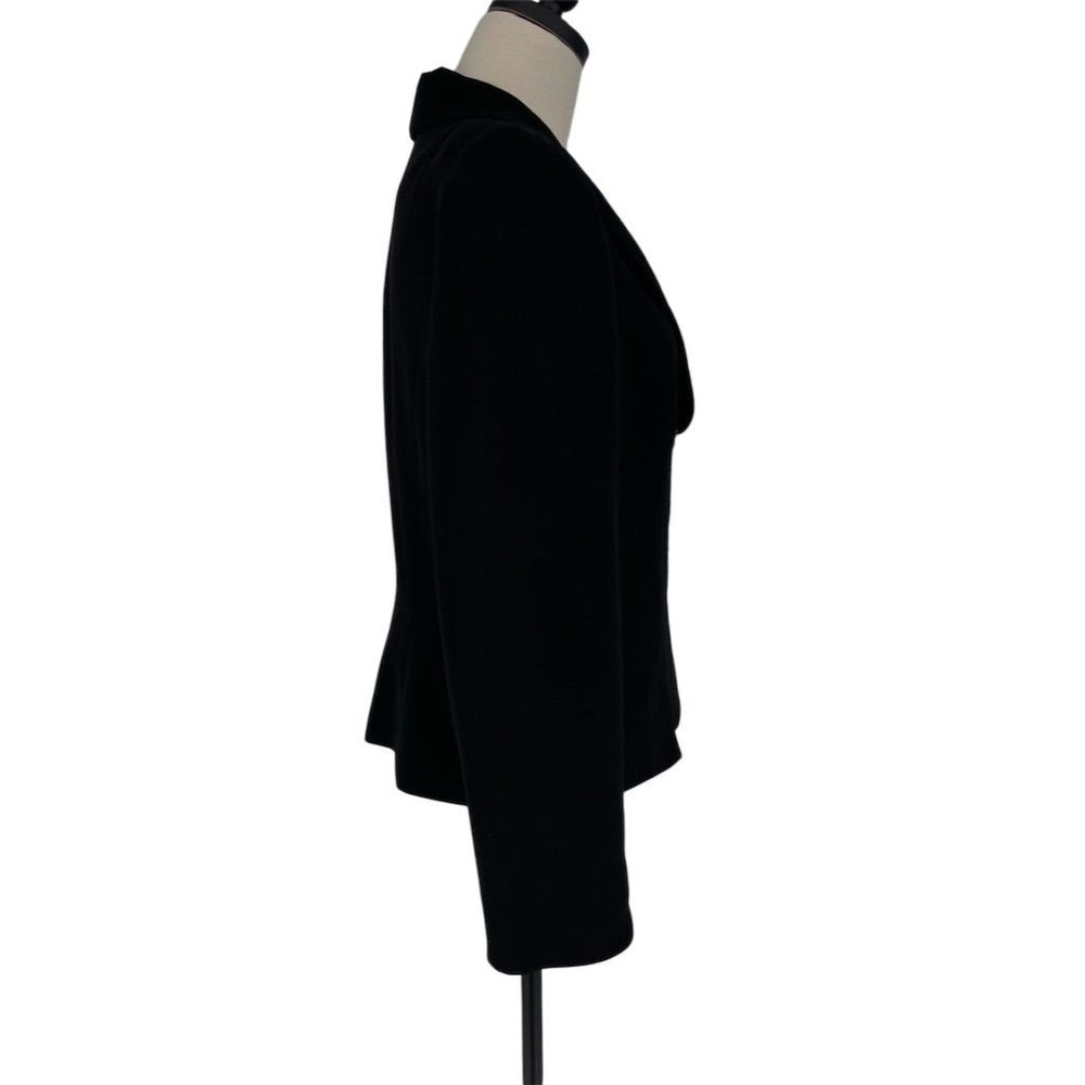 Lily & Taylor Women's Black Blazer Jacket Size‎ 10 M Polk Dot Lining - Picture 9 of 10